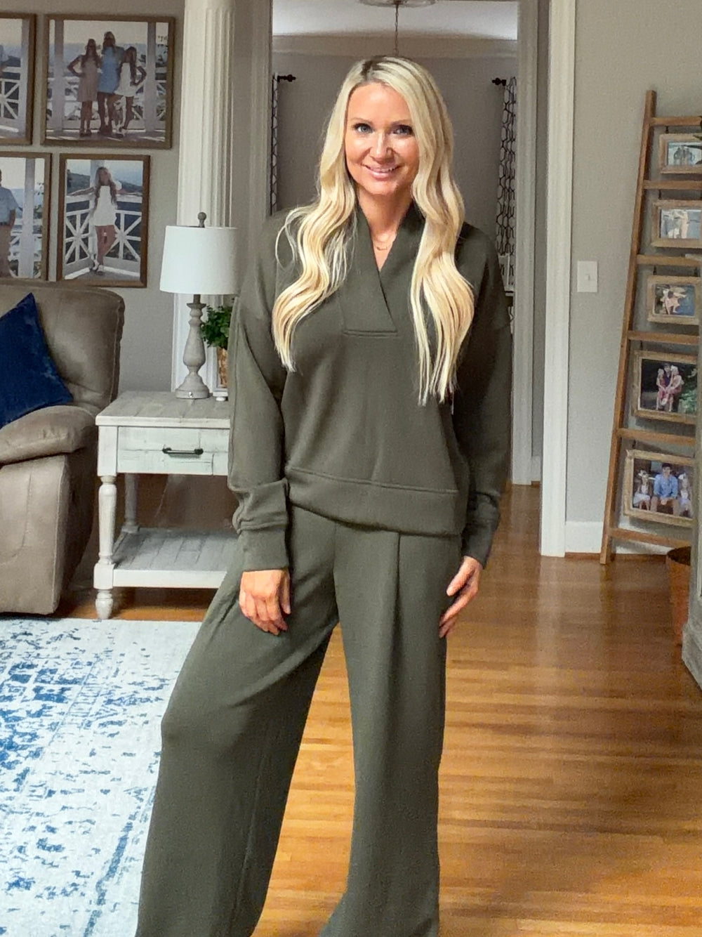 Spanx Air Essentials V-neck Long Sleeve Top