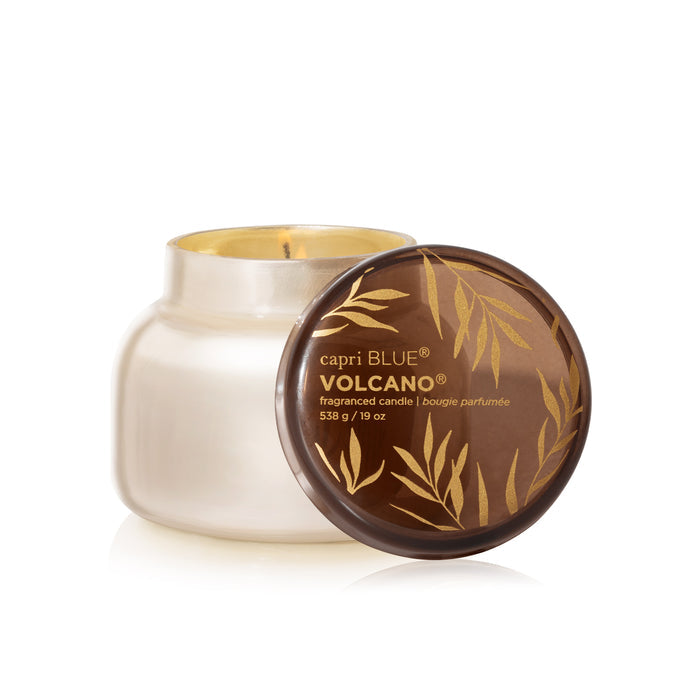 Autumn Glow Volcano White Signature Candle 19 oz